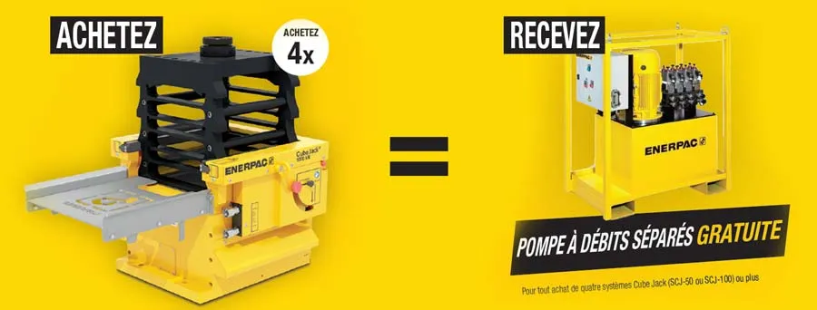 Levage intelligent avec système Cube Jack – Offre Enerpac