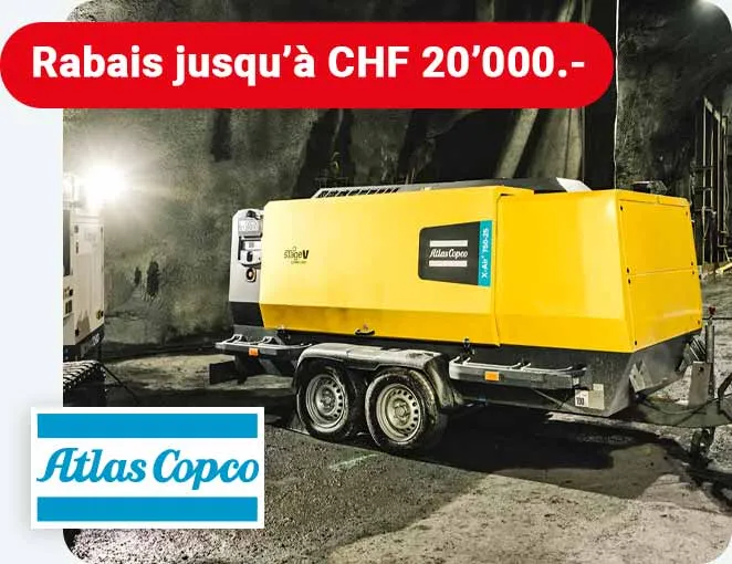 Offres spéciales sur les compresseurs DrillAir – Jusqu’à CHF 20'000.– de rabais